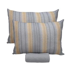 Jogo Cama Casal Doce Vida Caracas Cinza 30cm 3 Peças 0310309CRCZ - Portallar