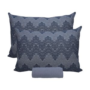 Jogo de Cama King Azul Jeans 40cm 3 Peças 0310311RAZJ - Portallar