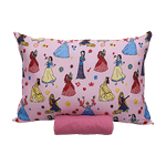 Jogo_Cama_Solteiro_Disney_Dança_Princesas_Rosa_Cravo_100%_Algodão_30cm_2_Peças_0310500_-_Portallar