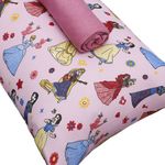 Jogo_Cama_Solteiro_Disney_Dança_Princesas_Rosa_Cravo_100%_Algodão_30cm_2_Peças_0310500_-_Portallar