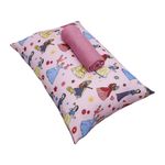 Jogo_Cama_Solteiro_Disney_Dança_Princesas_Rosa_Cravo_100%_Algodão_30cm_2_Peças_0310500_-_Portallar