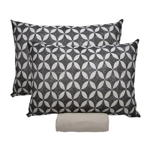 Jogo de Cama Casal Bege Caqui 30cm 3 Peças 0310309BGC - Portallar