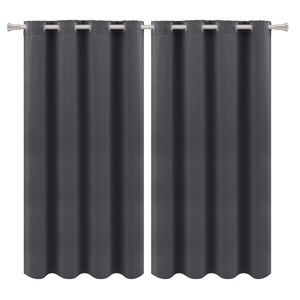 Cortina Corta Luz Soft 100% Poliéster Preto 260x170cm 21062 - BecaDecor