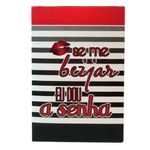 Copo_com_Tampa_Frase_"Se_Me_Beijar"_em_Plástico_650ml_TUR012_-_Turquesa