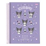 Caderno_Universitário_Espiral_Capa_Dura_Kuromi_Sortido_15_Matérias_240_Folhas_Ref.7761025_Jandaia