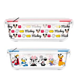 Pote de Vidro Hermético Retangular 370ml DIS0325 - Disney