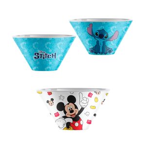 Tigela de Melamina LM3083DY Mickey ou Stitch Sortido 15x7cm DIS0336 - Disney