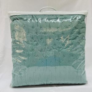 Kit Colcha Casal Chamonix 100% Poliéster Azul 3 Peças 220x240cm 20381 - BecaDecor