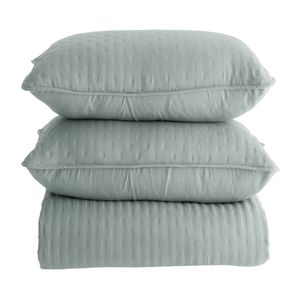 Kit Colcha Casal Chamonix 100% Poliéster Azul 3 Peças 220x240cm 20381 - BecaDecor