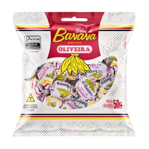 Bala de Banana Pacote Com 50g 13072 - Oliveira