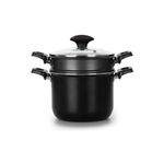 Cuscuzeira_Indução_16cm_Alumínio_Antiaderente_2mm_Preta_-_Multiflon