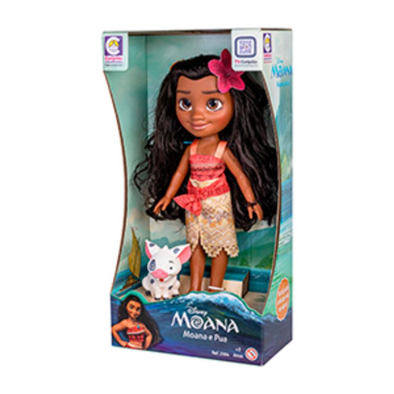 Boneca Moana e Pua Vinil 2600 - Cotiplás - lojasmel