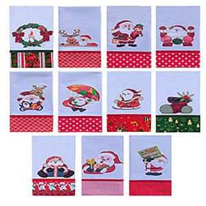 Pano de Prato Bordado Natal BN1 100% Algodão Sortido 68x48cm Ref.70 - Auto Estima