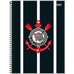 Caderno_Universitário_Espiral_Capa_Dura_Corinthians_10_Matérias_160_Folhas_Ref.3388769_Foroni