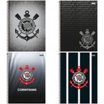 Caderno_Universitário_Espiral_Capa_Dura_Corinthians_15_Matérias_240_Folhas_Ref.3388777_Foroni
