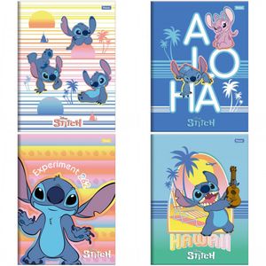 Caderno Brochura Capa Dura Stitch Sortido 80 Folhas 4065254 - Foroni