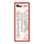 Espátula_Para_Manteiga/_Patê_Bill_Inox_Cartela_Com_3_Peças_14,5cm_Ref.2707_Viel