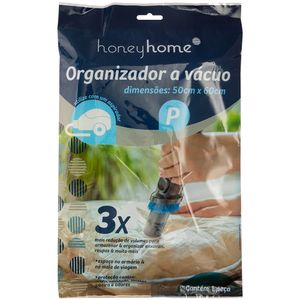 Organizador À Vácuo P Plástico Transparente 50x60cm LM2334 - honeyhome