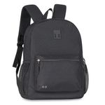 Mochila_de_Costas_Juvenil_Bolso_Frontal_Poliéster_Preto_Ref.MF24054_Clio_Style