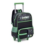 Mochila_de_Rodinha_Infantil_Gamer_Level_Up_Poliéster_Com_Neoprene_Sortido_Ref.VD24528K_Clio_Style