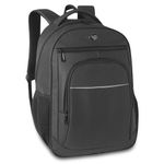 Mochila_de_Costas_Executiva_Bolsos_Frontais_Poliéster_Preto_Ref.ML24646_Clio_Style
