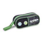 Estojo_Escolar_Simples_Gamer_Level_Up_Poliéster_Com_Neoprene_Sortido_Ref.VD24531E_Clio_Style