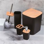 Kit_4_Acessórios_Para_Banheiro_Plástico_Preto_Detalhe_Em_Bambu_25x25x50cm_LM2649/_LM2649BEL_-_honeyhome