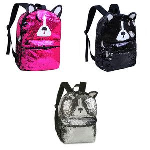 Mochila de Costas Infantil Cachorro Paetê Sortida CG2034 - Clio Style