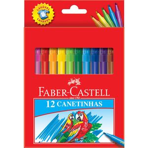Caneta Hidrográfica Colors com 12 Cores 150112CZF - Faber-Castell