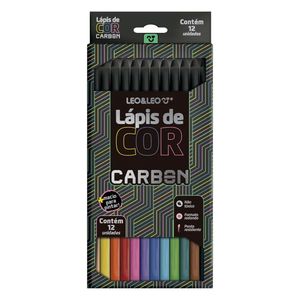 Lápis de Cor Carbon Redondo 12 Cores 4430 - Leo&Leo