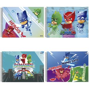 Caderno de Cartografia PJ Masks Sortido 60 Folhas 10515 - São Domingos