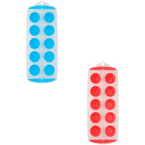 Forma de Gelo 10 Cubos Plástico E Borracha Sortida 29x11,5x3cm LM2517 - honeyhome