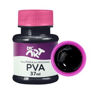 Tinta PVA Fosca Preta 37ml 260012 - Dac