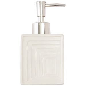 Porta Sabonete Líquido Cerâmica 250ml 7,3x7,3x14,5cm LM2722-honeyhome