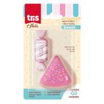 Apontador_Com_Depósito_+_Borracha_Holic_Sweet_Cartela_Com_2_Unidades_Ref.906946_Tris