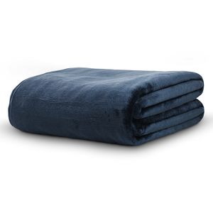 Cobertor Casal Velour 100% Microfibra Marinho 180x220cm 112593014037 - Camesa