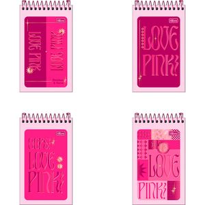 Caderneta Espiral AA Love Pink 60 Folhas Sortido 292401 - Tilibra