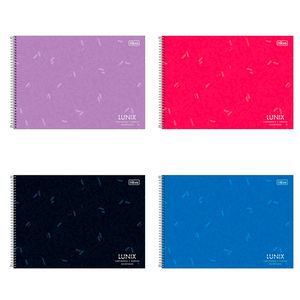Caderno Cartografia e Milimetrado Espiral Capa Dura Lunix 60 Folhas - Tilibra