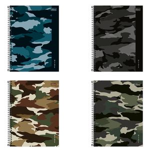 Caderno Universitário Capa Dura Hide 10 Matérias 160 Folhas Sortido 294373/790613 - Tilibra