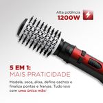 Escova_Rotativa_Ceramic_Íon_Turbo_ER-09_Preto/Vermelho_1200w_127v_Ref.107501_Mondial