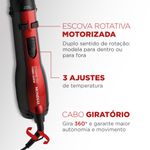 Escova_Rotativa_Ceramic_Íon_Turbo_ER-09_Preto/Vermelho_1200w_220v_Ref.107502_Mondial