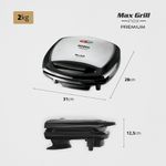 Sanduicheira_Elétrica_Max_Grill_G-07_Preto/inox_1200w_127v_Ref.309001_Mondial