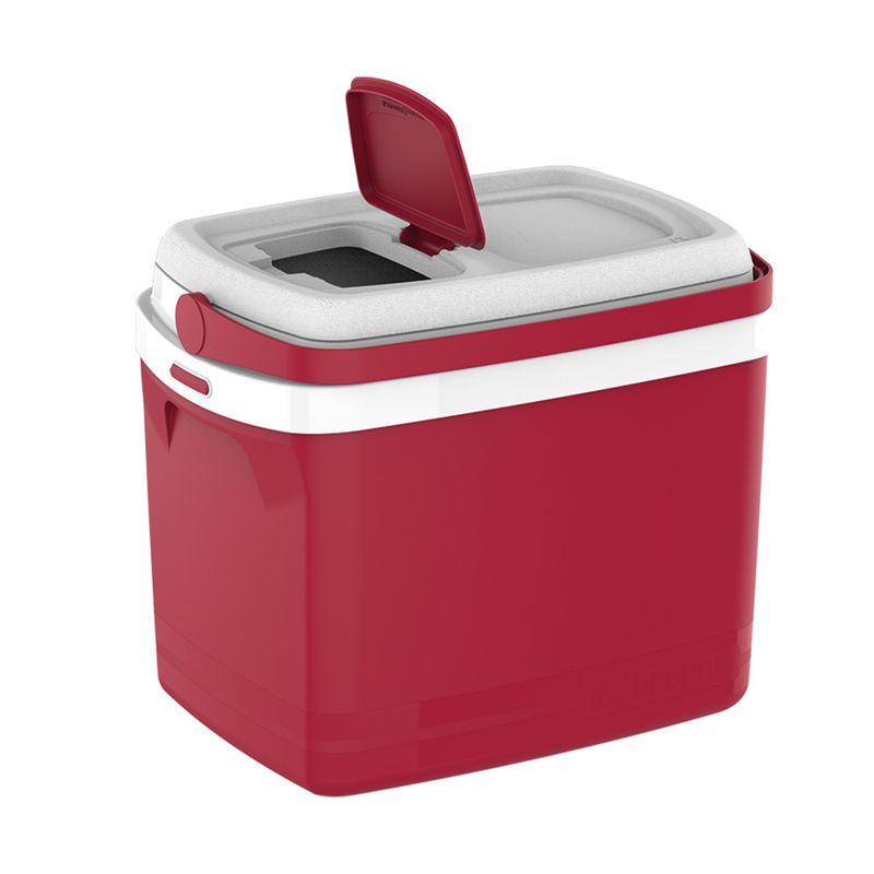 Caixa Térmica Tropical Plástico Vermelho 32 Litros - Soprano