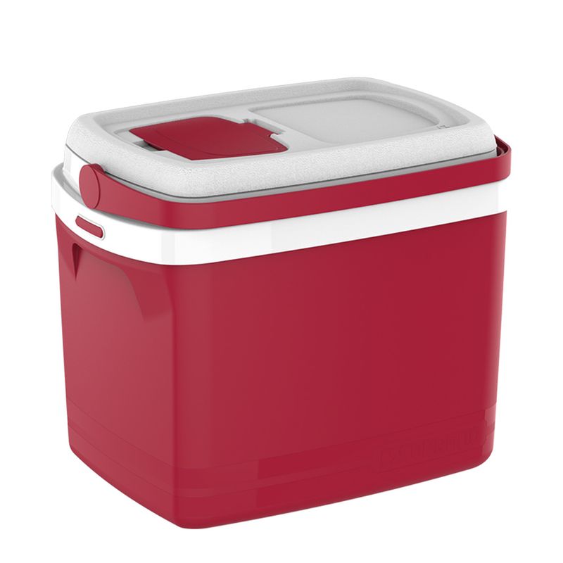 Caixa Térmica Tropical Plástico Vermelho 32 Litros - Soprano