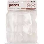 Conjunto_Mini_Potes_Multiúso_Plástico_Transparente_80ml_6_Peças_4,5x5x6cm_LM2524_-_honeyhome