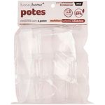 Conjunto_Mini_Potes_Multiúso_Plástico_Transparente_80ml_6_Peças_4,5x5x6cm_LM2524_-_honeyhome