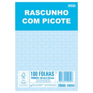 Bloco para Rascunho 160x235mm 100 Folhas 6421/10054 - São Domingos