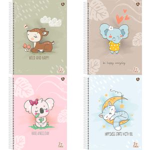 Caderno 1/4 Espiral So Cute Sortido 232017/10333 - São Domingos