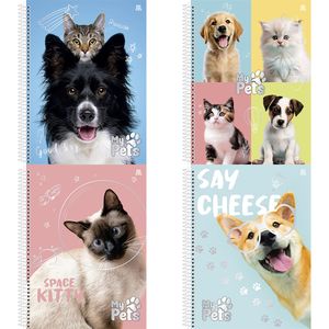 Caderno Universitário 1 Matéria My Pets Sortido 233081/10188 - São Domingos