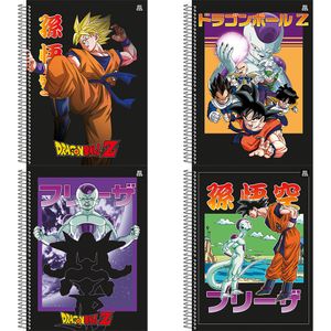 Caderno Universitário Dragon Ball 10 Matérias 160 Folhas Estampas Sortidas 233172/10274 - São Domingos